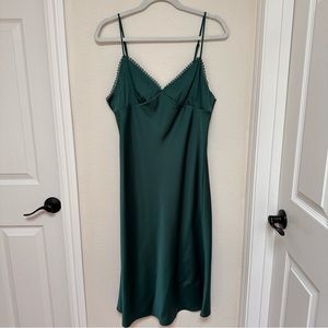 Aritzia | Sunday Best Satin Green Dress